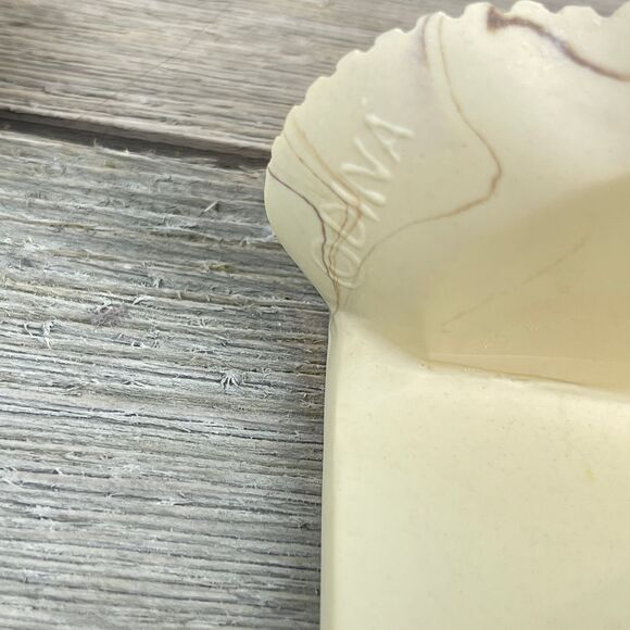 Vtg DINA Marbled Soapstone Vanity Set Soap Dish Toothbrush Holder Towel Holder - Picture 10 of 10